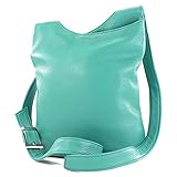 NI trop grand et ni trop petit - Sac à bandoulière simple mais accrocheur, en cuir véritable souple, avec bandoulière réglable extra longue - Parfait comme sac à bandoulière - Disponible en plusieurs superbes couleurs - Un véritable accroche-regard