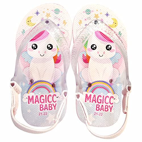 Chinelo Bebê Sandália Infantil Unicórnio Meninas Magicc Baby