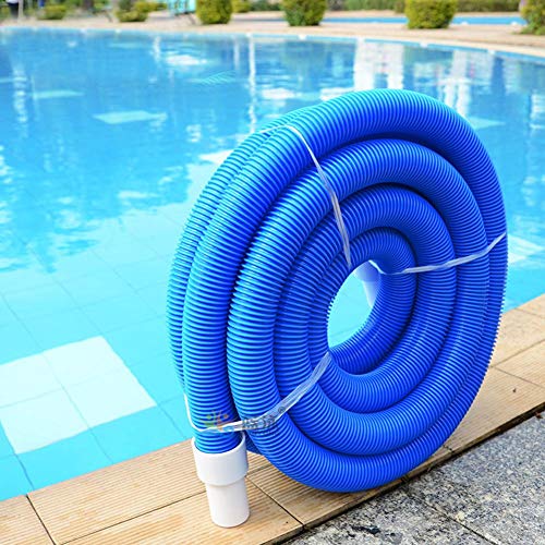 jaspenybow Swimming Pool Vacuum Hose Spiral Hose with Swivel Cuff Heavy Duty In-Ground Pool Vacuum Hose 1.5 Inch Swimming Pool Double Layer Suction Pipe Cleaning Accessories