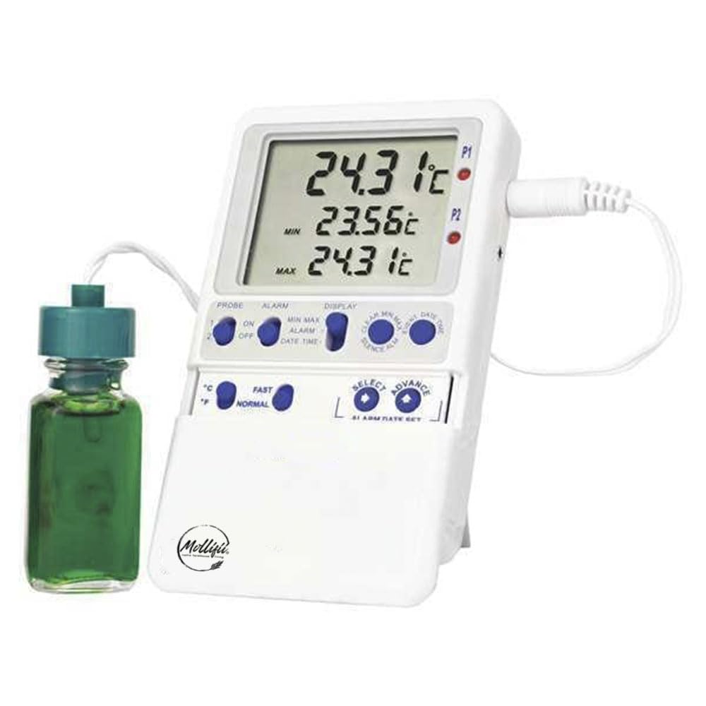 Digital Thermometer, -58 Degrees to 158 Degrees F for Wall or Desk Use, Mfr: 4238-A