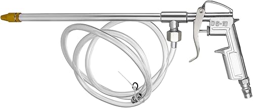QWORK Pistola de pulverización, aluminio neumático sifón aire motor limpieza arandela pistola kit herramienta, 14"