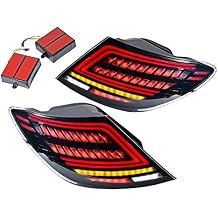 Astra Depot Completed Set Compatible with 2007-2014 Mercedes W204 C180 C200 C230 C250 C280 C300 C350 C63 AMG Left Right Tail Light Sequential Flashing Turn Signal Lamp Smoke Lens