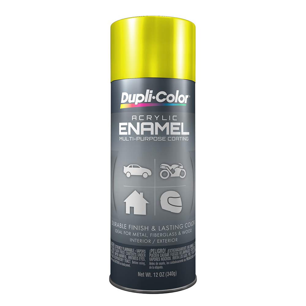 Dupli-Color EDA168707 Chrome Hot Rod Yellow General Purpose Acrylic Enamel - 12 oz.