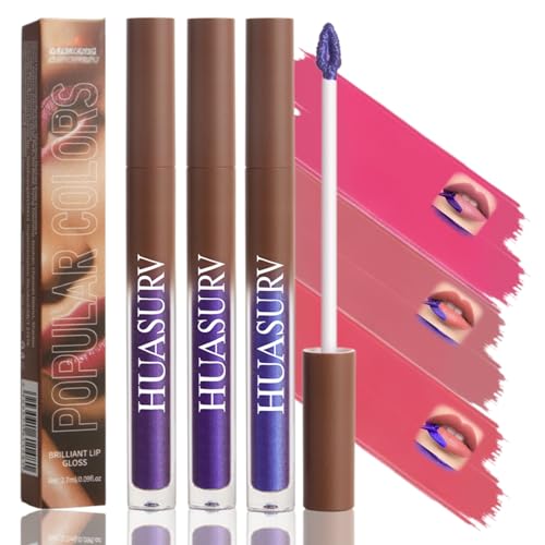 3 Colors Lip Stain Peel Off Set,Lip Tint Easy Peel & Reveal Tattoo Magic Color,Matte Finish Natural Lip Stain Peel Off,Waterproof Long Lasting Highly Pigmented Peel Off Lipstick Lip Gloss Set