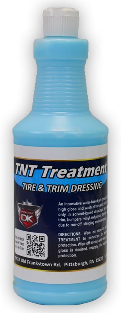Detail King TNT Tire Gel - Vibrant Car Tire Shine - Tire Dressing and Trim Shine - Gallon