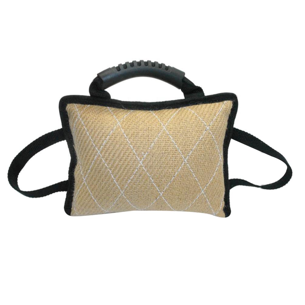 Happyyami Almohada de Mordida para Perros 3 Asas, Diseño Acolchado | Entrenamiento Exterior Sesiones, Superficie Áspera Antideslizante, para Cachorros y Perros Mayores