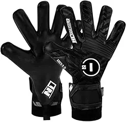 Luva De Goleiro Profissional N1 Ares Cor:Black, Tamanho:10