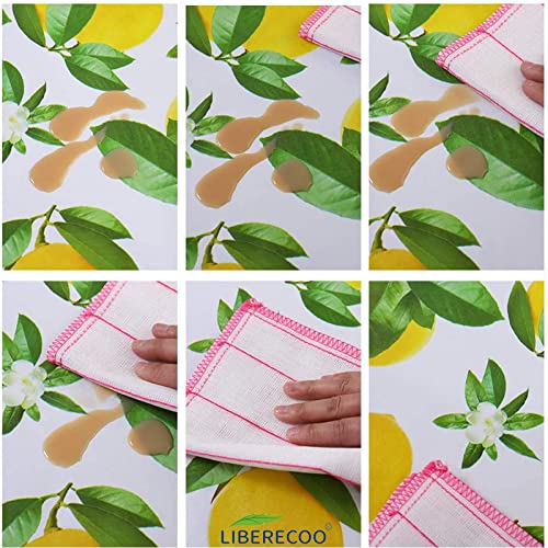 Liberecoo Vinyl Tablecloth Flannel Backed Stain-Resistant Pvc Table Cloth Waterproof Oil-Proof Wipeable Indoor/Outdoor Picnic, Bbq And Dining Table Cover (60 X 84 Inch, Lemon) #TOP6