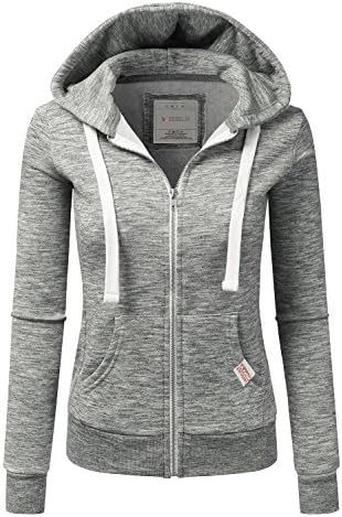 DOUBLJU Lightweight Thin Zip-Up Hoodie Jacket for Women with Plus...