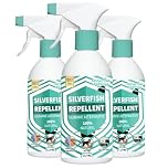 Silverfish Repellent Spray - 100% Natural Essential Oils Formula | Non-Toxic Silverfish Killer & Preventative Solution | Works with Silverfish Traps (500ml)