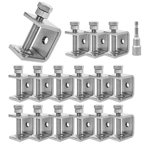 304 Stainless Steel C-Clamps,25mm Mini Tiger Clamps for Woodworking,C-Clamp 16 pack