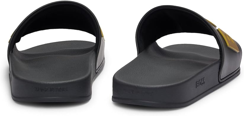 BOSS Men's Slide Sandals, Made in Italy, 3D Logo