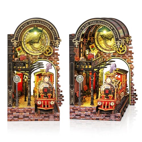 Étagère vide ? Solution avec le kit coin de livre train magique LED