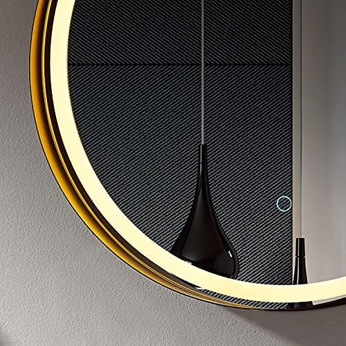 Pebble Grey Copenhagen Illuminated Bathroom Mirror with Ambient LEDs | Touch Sensor Switch | 600 x 600 | IP44 Rated | 10 Year Guarantee