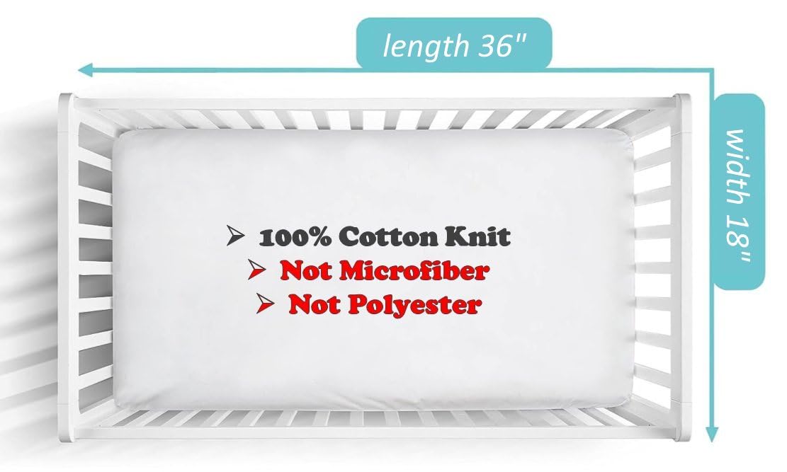 First Essentials Fitted Cotton Knit Bassinet Sheet Standard Size Girls (Pink, Pack of 3