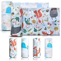 Muselina Toalla De Baño De Bebé, Morbuy 100% Algodón Suave Antibacterial Natural 6 Capas Muselina Súper Absorbente Algodón Bebé Toallas De Baño Swaddle Manta (Blanco