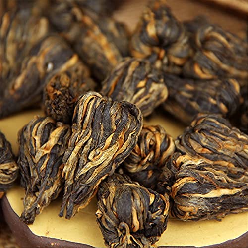 Thé chinois Dianhong Gold Bud en petites pagodes artisanales de 300g