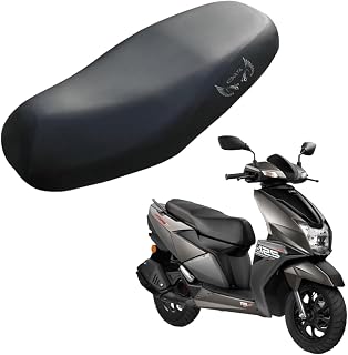 KONAYA Ntorq 125 Seat Cover Protect from Rust and Dust, PU Leather Waterproof Durable Scooter Seat Cover (Black) Price In India