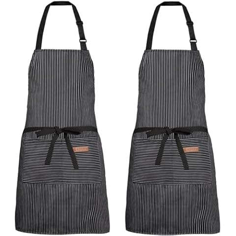 XIEJINJIA Adjustable Apron with Pockets Cover