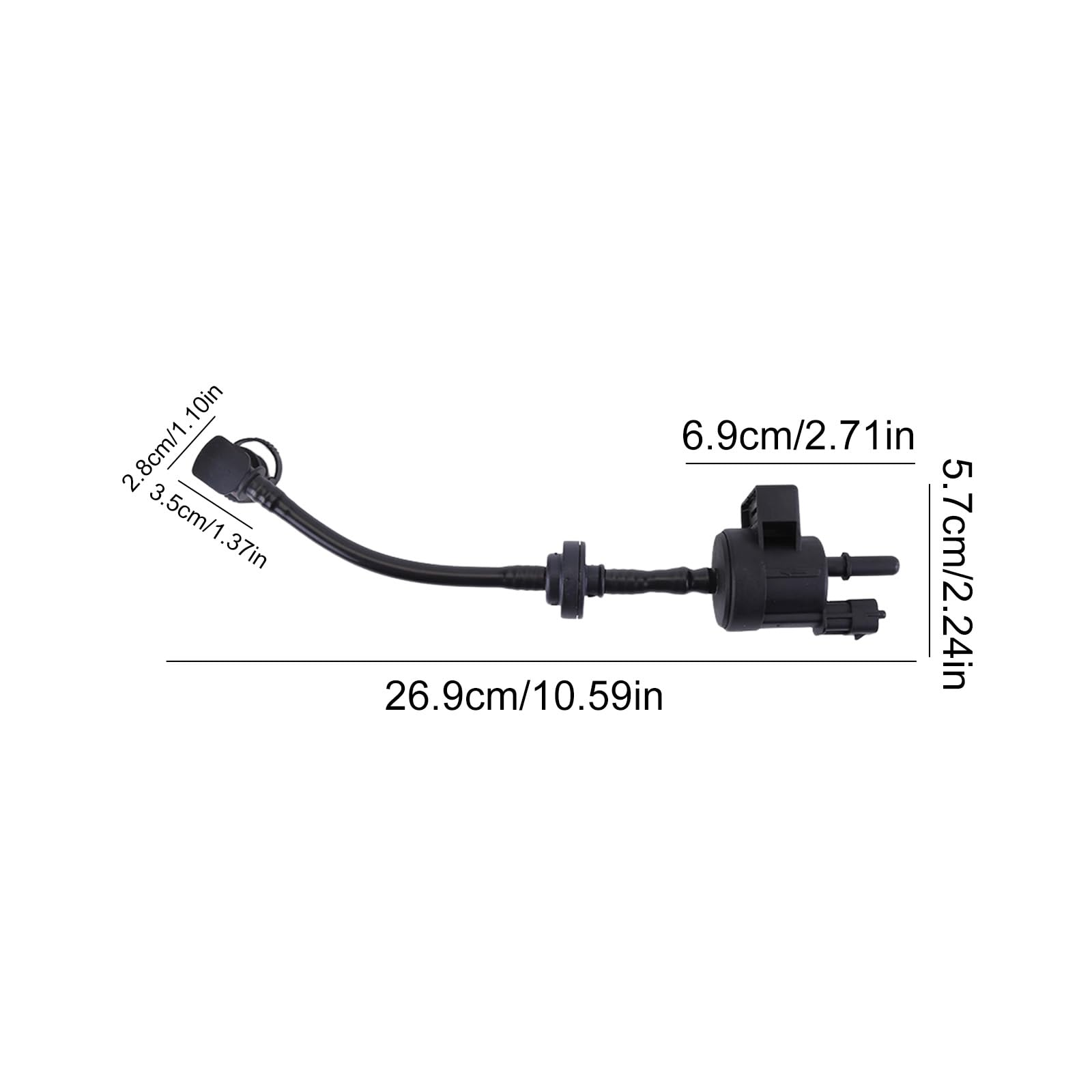 55566386 Électrovanne de purge de cartouche de vapeur compatible avec Opel Astra J MK6 Meriva B MK2 Zafira C MK3 1.4 Turbo Collecteur d'admission Valve de commande de purge d'évaporation de carburant