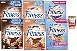 Italian Gourmet FITNESS Cerealien Mix 6 x 375 g Vorratspack – Original, Cioccolato al Latte & Cioccolato Fondente Frühstücksflocken mit überzogenen Knusperflocken + Italian Gourmet Polpa