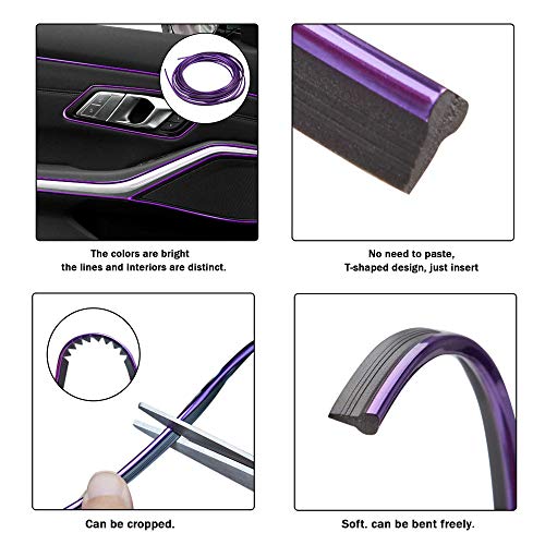 TOMALL 5M Electroplating Dashboard Strip