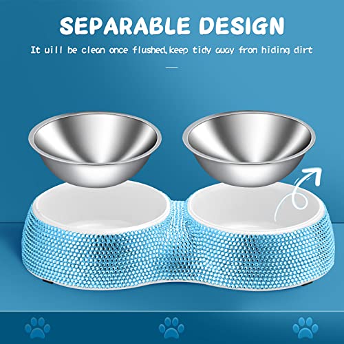 Gamelles double pour chien eing : la solution contre les repas renversés des chiots et chats - 3