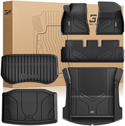 3W Floor Mats and Trunk Mat for Tesla Model 3 2021-2023