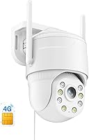 Vista 1 de KKB 4G LTE Cellular Security Camera, Wired Cellular Cam Built-in SIM Card for Outdoor/Indoor, Unlimited Data Plan, No WiFi Security Cameras 2K