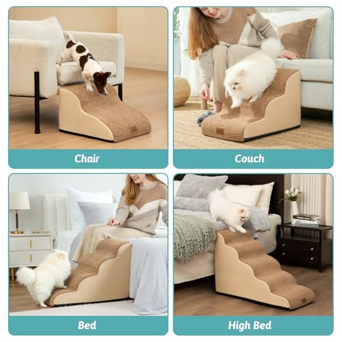 COZY KISS Escadas Para Cães Passos Para Cães Rampa Para Cães E Gatos Pequenos, Escadas Para Animais