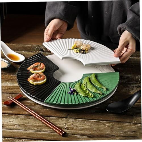 Plato Japonés Cerámico Retro para Sushi 10.63x5.31x0.59 in miniatura 5