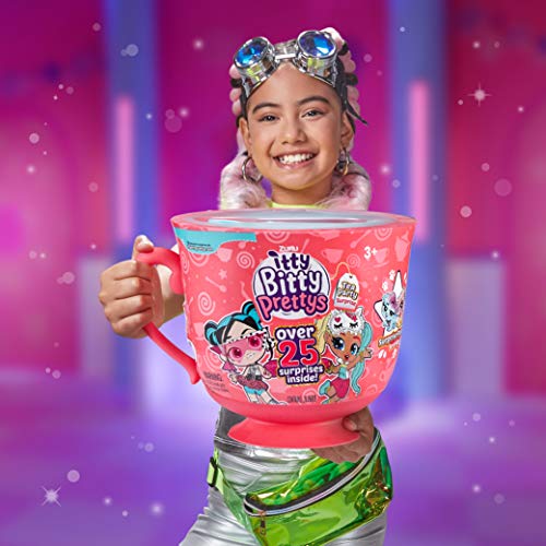 Itty Bitty Prettys Tea Party Surprise Teacup Dolls Playset (Series 1) By Zuru Toys For Girls (Over 25 Surprises) - Rocker And Unicorn, Pink Large Tea Cup #TOP1