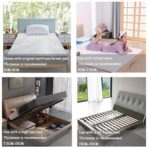 Surmatelas en latex contre le mal de dos nic confortable et durable pour grand lit