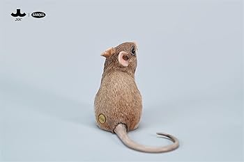 オリジナル作品　ネズミ Amazon | BACALYSO | JXK 1/1 サイズ ネズミ 動物 フィギュア