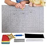 Puzzle Mat Roll Up,Sorting Storage Pad for Jigsaw,Puzzle Sorting Board Pad | for Home Living Room Kitchen Travel Camping Playroom Bedroom Nursery