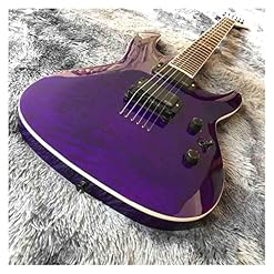 AMINIY Touche de Rose-Bois de Guitare électrique avec Pick-up Jazz en Acajou Panneau Violet électrique Guitare (Color… - Les Beatles, Paul McCartney, John Lennon, RIngo Starr, George Harrison AMINIY Touche de Rose-Bois de Guitare électrique avec Pick-up Jazz en Acajou Panneau Violet électrique Guitare (Color… – Image 2