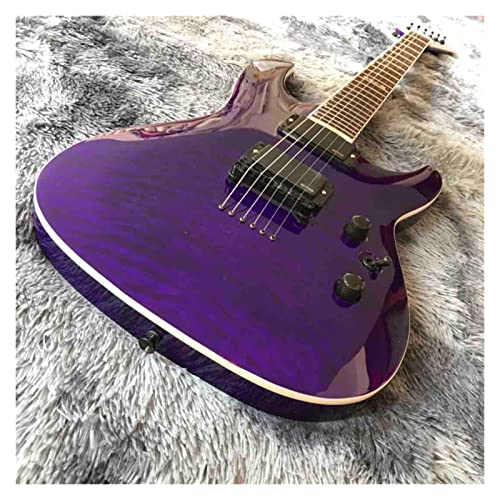 AMINIY Touche de Rose-Bois de Guitare électrique avec Pick-up Jazz en Acajou Panneau Violet électrique Guitare (Color… - Les Beatles, Paul McCartney, John Lennon, RIngo Starr, George Harrison AMINIY Touche de Rose-Bois de Guitare électrique avec Pick-up Jazz en Acajou Panneau Violet électrique Guitare (Color… – Image 3