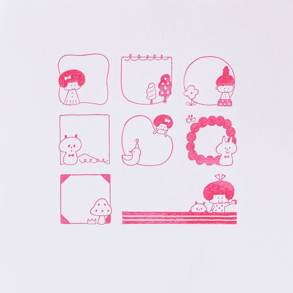 Amazon.co.jp: 木製スタンプセット/mizutama 【パターン】かわいい