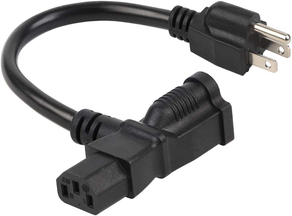 2 Feet/0.6M Nema 5-15P Male to C13/ Nema 5-15R Piggyback Power Cord, UL CUL SJT 14AWG 3C, Replacement for Daisy Chain Pro Audio DJ etc