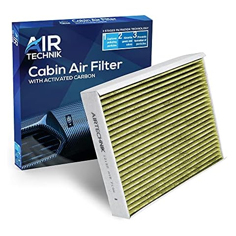 AirTechnik CF12150PM2.5 Cabin Air Filter w/Activated Carbon | Fits Ford Expedition 2018-2020, F150 2015-2020, F250/F350/450/550 2017-2020 / Lincoln Navigator 2018-2020 Cover