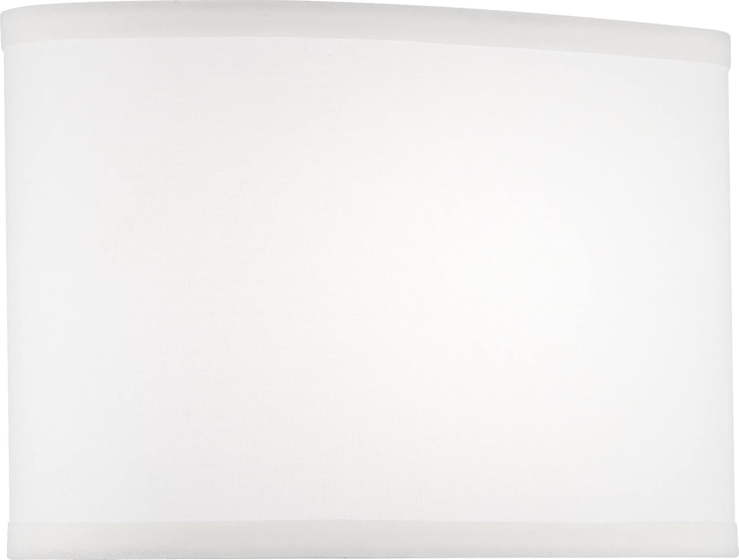 Springcrest White Sandstone Linen Hardback Oval Shade 5.75x11x7 (Uno) - Springcrest