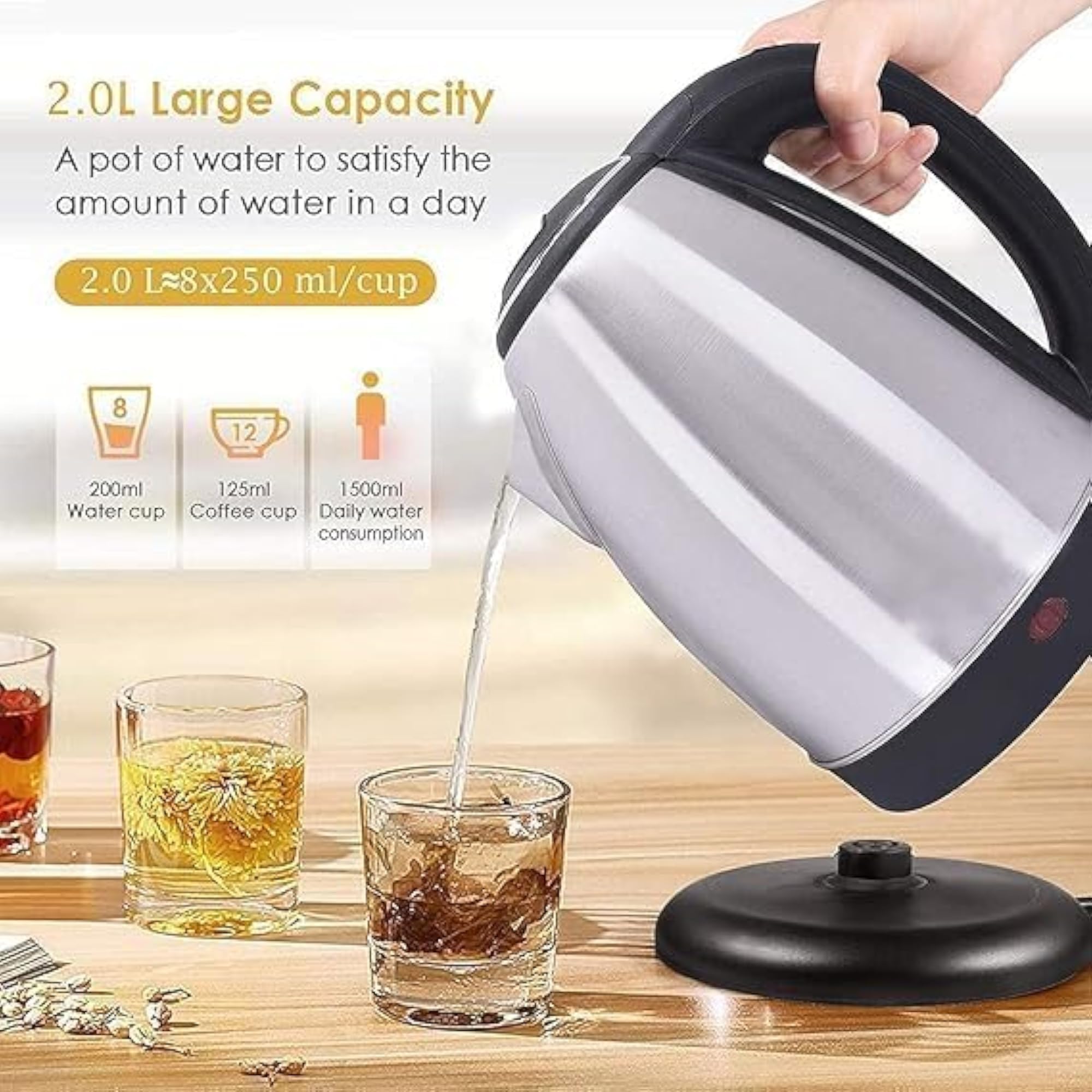 Electric Hot Water Kettle Boiler Heater Jug