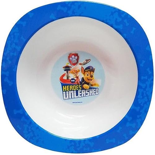 Paw Patrol Canine Rescue Square Shaped Bowl, Blue
