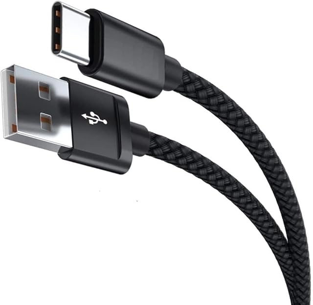 NWNK13 USB C Cable Type C Fast Charging Cable for Motorola G62 G82 G60 G50 G31 Android Phone Charger Lead Wire Sync Cord for Moto G22 G30 G41 G100 G200 (2m, Black)