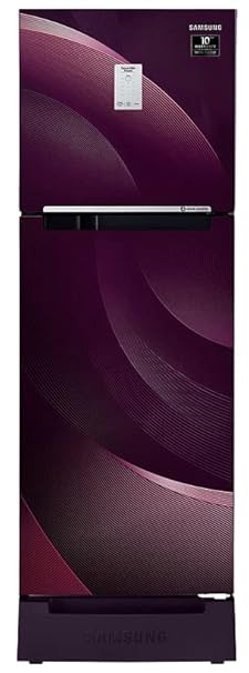 244 L 3 Star Inverter Frost Free Double Door Refrigerator(Twirl Plum, Base Stand with Drawer, Curd Maestro, Convertible)