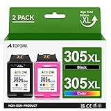 Packungsinhalt: 305XL Kompatibel für druckerpatronen hp 305. (1 x 305 druckerpatronen schwarz, 1 x 305 druckerpatronen farbe, 2er-Pack)