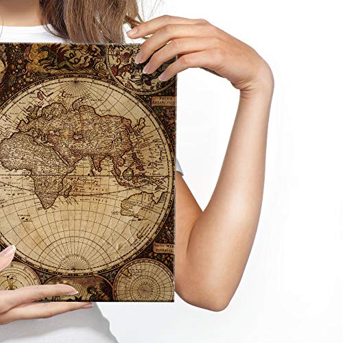 Muralo Mappa del mondo 100 x 70 cm Quadro su tela