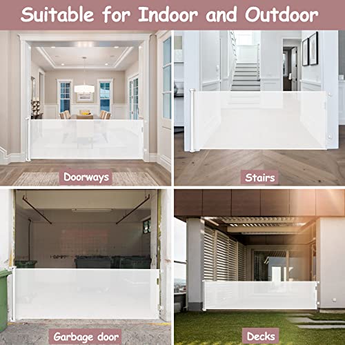 165 Inch Extra Wide Retractable Baby Gates Extra Wide Baby Gate For Large Openings Extra Long Baby Gate Indoor Extra Large Baby Gate Retractable Dog Gates For Doorways Pet Gate Outdoor Gates For Decks #TOP4