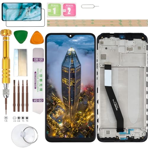 Gadget Troops LCD Display Montering för Xiaomi Redmi 9 M2004J19G Skärm Ersättningskit