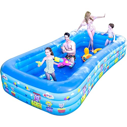 GUOQDAMI Piscina de Verano, Piscina Inflable Gruesa de Gran tamaño, Piscina Inflable para niños/niños/Adultos, Piscina Inflable para Patio Trasero/jardín Alberca